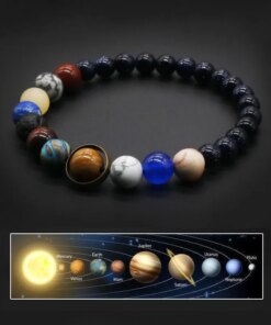 Universe Solar System Bracelet Women Natural Stone Eight Planets Bracelet Men Best Friends Gift For Him Gift For Her MY8 Men Bracelets 