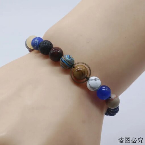Universe Solar System Bracelet Women Natural Stone Eight Planets Bracelet Men Best Friends Gift For Him Gift For Her MY8 Men Bracelets