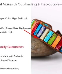 Chakra Bracelet Jewelry Handmade Multi Color Natural Stone Tube Beads Leather Wrap Bracelet Couples Bracelets Gifts Bracelets Bracelets 