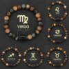 12 Zodiac Bracelets Natural Stone Cancer Virgo Leo Libra Bracelet Couples Friendship Gifts Bracelets Jewelry pulsera hombre Bracelets Bracelets