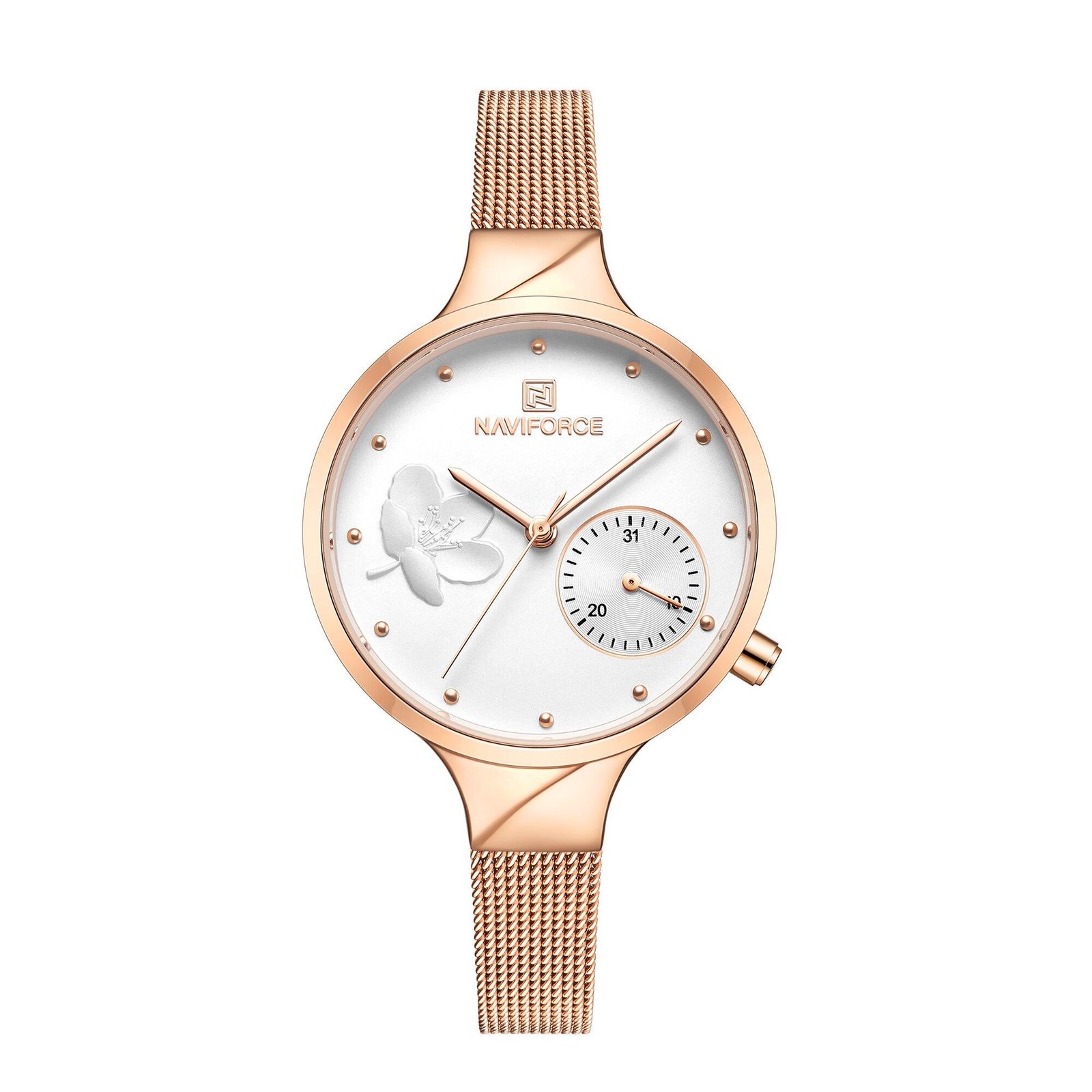 steel rose gold