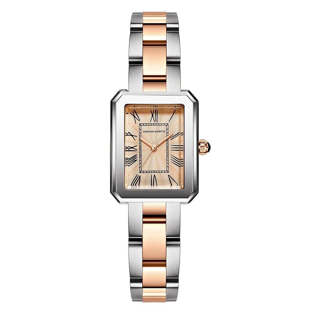 Square Dial Quartz Watch — Polished Steel - Image 5