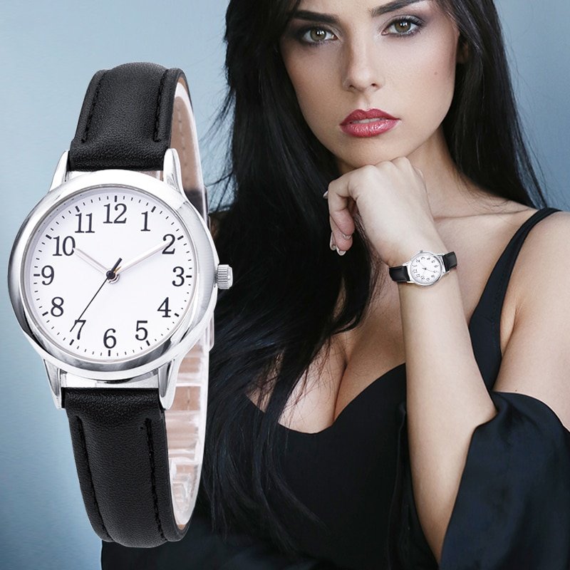 Minimalist Quartz Watch — Soft Leather Strap - Image 3